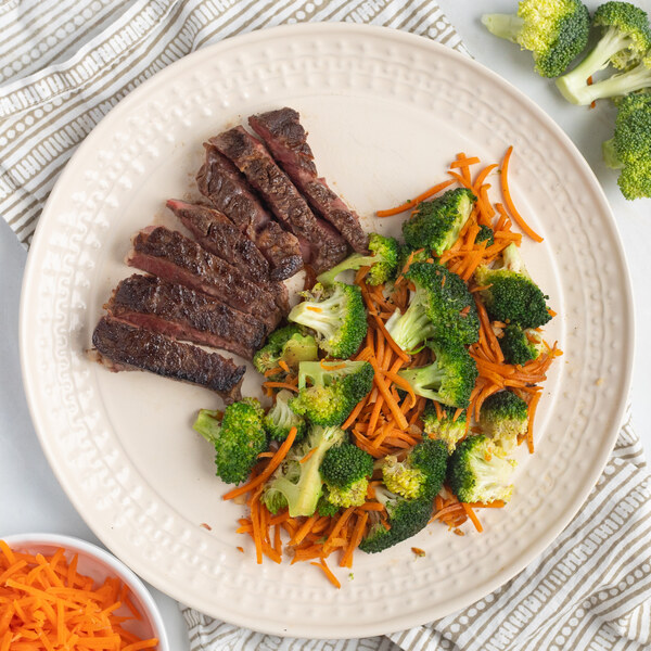 Cajun-Spiced Steak with Garlic Butter Broccoli & Carrots