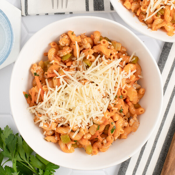Spicy Cajun Macaroni with Ground Chicken, Veggies & Cheese