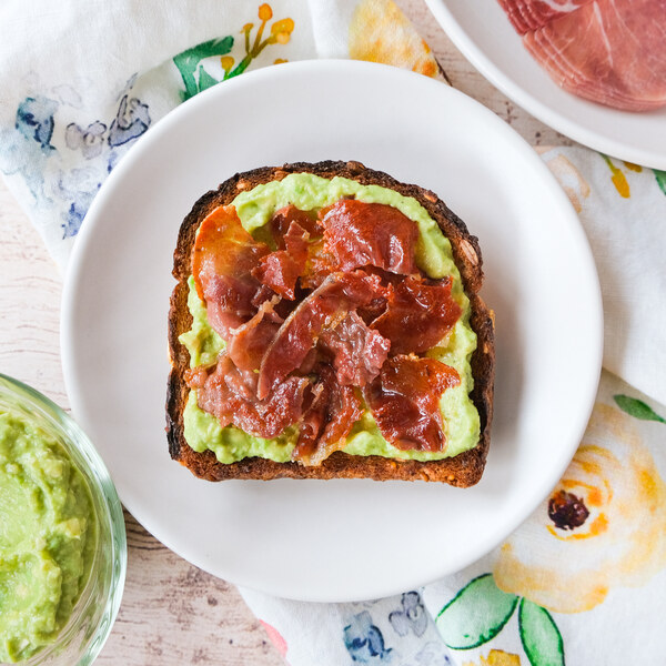 Avocado Toast with Crispy Prosciutto