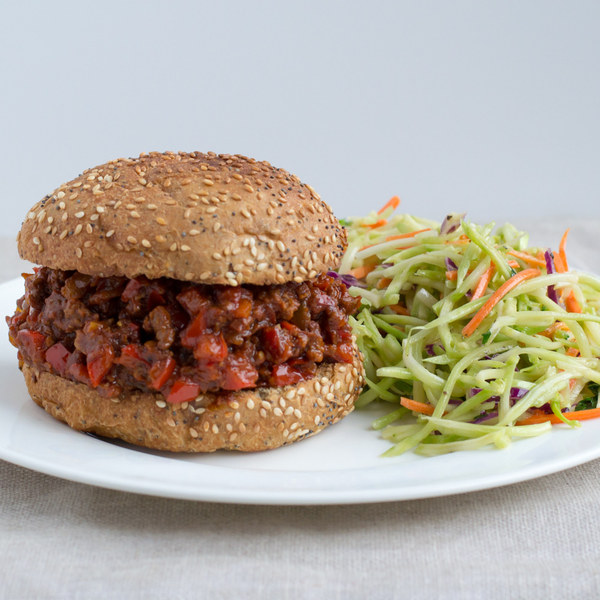 Classic Sloppy Joes with Zesty Broccoli Slaw