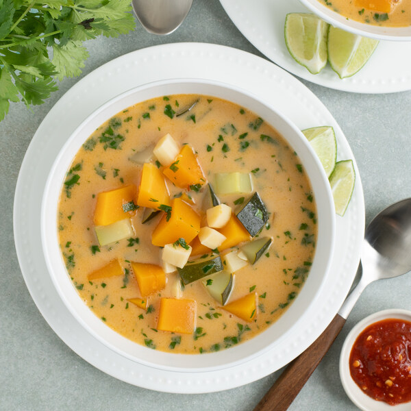 Thai Peanut-Coconut Soup with Parsnip, Zucchini & Butternut Squash