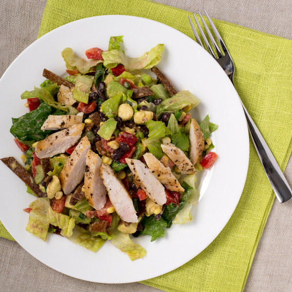 Southwest Chicken Salad with Creamy Yogurt Dressing